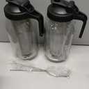 2-Pack Cold Brew Coffee Maker - 64oz Mason Jar Pitcher with Stainless Steel Filter, Spout Lid for Iced Coffee, Tea, Lemonade & Fruit Drinks
