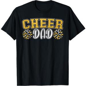 Proud Cheer Daddy My Favorite Cheerleader Calls Me Dad Men T-Shirt XL