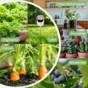 4-in-1 Soil Moisture Meter Soil Moisture/Fertility/PH Meter/Sunlight Intensity Soil Test Meter for Gardening, Farming and Outdoor Plants