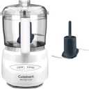 Cuisinart Mini-Prep Plus Food Processor, 24-Ounce Mini Food Processor to Chop Herbs, Vegetables, and Hard Cheese, 24-Ounce Work Bowl, Reversible Stainless Steel Blade, DLC-2A, White (3 Cup)