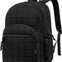 kadilong Laptop Backpack for Women College Travel,Quilted Daypack Bookbag for School Teen Girls Mochilas Mujer,Black