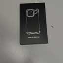 Phone Case Compatible with iPhone 15 Pro Max Compatible with Lens Camera Protection, Frameless Minimalist Design, Extremely Highlighting Personality (Aluminum black)