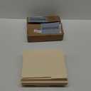 Amazon Basics File Folders with Tabs for Filing, 1/3-Cut Tab, Assorted Positions, 8.5x11 inches, Letter Size, Manila, Pack of 100