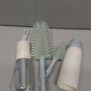 Momcozy Bottle Brush Kit, Innovative Push-Press Design for Better Cleaning - Baby Bottle Cleaner Brush for Baby Bottle, Breast Pumps, Nipples, and More - Can Generate Foam for Better Cleaning, Green (Press Bubble Style)