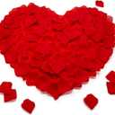 1200 PCS Rose Petals for Bedroom - Fake Red Roses Petal Faux Flowers, Artificial Roses Petals for Marry me, Valentines, Proposal, Anniversary, Wedding Love Decorations Romantic Party