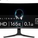 Alienware AW3423DWF Curved QD-OLED Gaming Monitor - 34-inch Quantum Dot, 0.1Ms 165Hz 21:9, 99.3% DCI-P3 Color Gamut, VESA DisplayHDR, 400, AMD FreeSync Premium Pro - Black