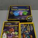 National Geographic Geology Bundle Including Rock Collection Box for Kids, Crystal Growing Kit, and Gemstone Dig Kit, Real Gemstones and Crystals, Science Kit for Boys and Girls 