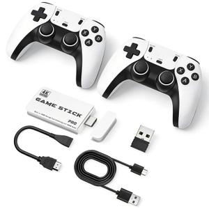 M15 2026 Upgrade Retro Game Stick Pro, 128GB, with 40,000 ClassicVideoGames, Retro Gaming Console, Plug & Play for TV Video Gaming Controller