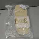 Bride Slippers,Bride Slippers for Wedding Day,Pearl Bride Flip Flops,White Slippers for Bride, Future Mrs Gifts Bride To Be Gifts Bridal Party Gifts Bridal Shower Gift (White)