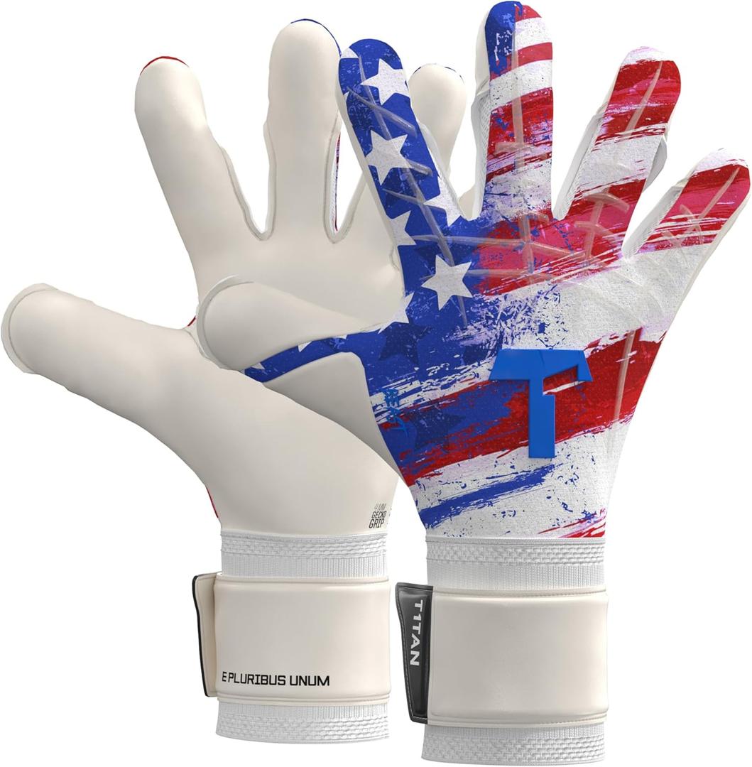 T1TAN Beast Goalkeeper Gloves - Without Finger Protection - Soccer Goalie Gloves Adult - Professional Goal Keeper Gloves for Youth, Men & Women - Size 6-11 (9, USA Beast 3.0)