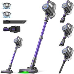 Cordless Vacuum Cleaner, 40KPA/35Mins, Green LED Light, Lightweight Stick Vacuum Self-Standing, Vacuum Cleaners for Home Handheld Vacuum for Pet Hair, Carpet, and Hard Floors, U8