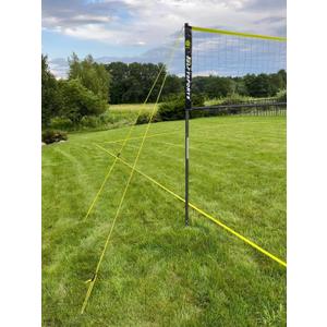 Portable Volleyball Net Set Outdoor, Professional Volleyball Set with Adjustable Height Poles, Scoring Marker, Boundary Line, with Pump and Carrying Bag for Backyard Beach