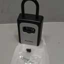 Puroma Lock Box, Large Key Lock Box Resettable Combination Code Lockbox, Portable Wall Mount Lockbox Security Safe Box for Outside Outdoor Home Office Door Handle House Key, Gray (1 Pack)