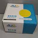 Elegant Tall Bathroom Sink Faucet Single Hole, AUU Waterfall Gold Vessel Sink Faucet Solid Brass, Single Handle Bowl Sink Faucet with Pop Up Drian Supply Line (Gold, Tall)