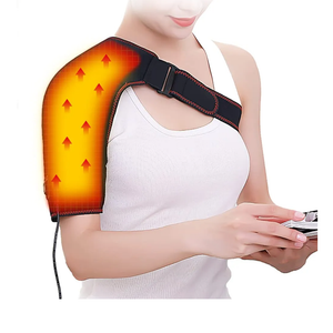 110V Electric Heated Shoulder Wrap, Shoulder Heating Pad Large Heating Area Shoulder Warmer for Tendonitis Periarthritis, Pain Relief, 3 Temperature Settings & Timer