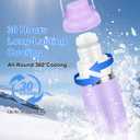 Compact Breast Milk Cooler Bottle, 12oz Portable Breastmilk Cooler with 2 Storage Bottles, 30H Cold Storage Breast Milk Chiller for Travel & Outdoor Use, Leakproof Reusable for Breastfeeding Moms