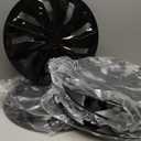 ABX Hubcaps,16 inch hubcaps Set of 4, Wheel Rim Cover ABS Material, Snap On Car Truck SUV Replacement, for Toyota Camry Nissan Mazda etc, Black