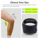 3 x Patella Knee Brace with Side Stabilizers for Men & Women, Adjustable Patellar Tendon Support Strap for Knee Pain, Knee Strap for Running, Meniscus Tear, Arthritis, Tendonitis, Injury Recovery (Black, One Size)