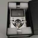 STRICH Tuner Pedal, Silver, Compact with Large Color Screen - Precision Chromatic Drop Tuning, 430-450Hz A4, True Bypass for Electric Guitar & Bass