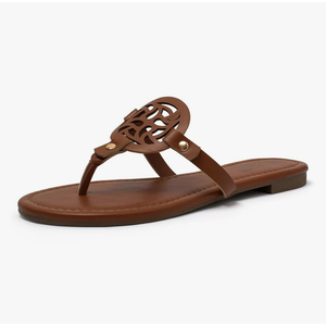 katliu Women's Flat Sandals Flip Flop Sandals Comfortable Dressy Thong Sandals Size 10