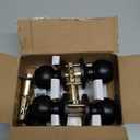 [2 Pack] BESTTEN Keyed Entry Door Knob, Entrance Door Lock, Keyed Different, Standard Ball, Matte Black