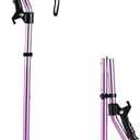 LIXIANG Walking Canes Stablize Women Quad Canes for Seniors & Adults Foldable Adjustable for Men & Women Heavy Duty Freestanding Cane for People with Leg Injuries 3 footings (Purple)