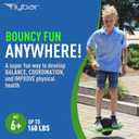 Flybar Pogo Trick Ball for Kids Balance Bounce Board with Anti-Slip Deck Pump Included - Indoor & Outdoor Toys for Boys and Girls Fun Way to Reduce Screen Time Supports up to 160 lbs Ages 6+