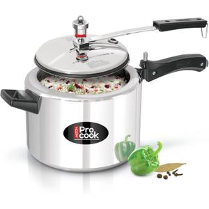 Milton Pressure Cooker5L (20 Cups, 5 quart), Aluminum Mini Steam Cooker with Safety Valve, Induction friendly, Inner Lid with Silicone Gasket, Food Safe, Dishwasher Safe, Canning Vegetables