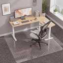 Office Chair Mat for Low-Pile Carpet，46" x 60" Clear Heavy Duty PVC Chair Mat,Non-Slip Desk Chair Mat for Rolling Chairs,Home Office & Gaming