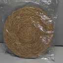 Round Woven Placemats Set of 4, 12" Boho Rattan Placemats Natural Hand-Woven Place Mats Table Decor, Chargers for Dinner Plates, Farmhouse Place Mats, Wicker Table Mats for Dining Table, Home (12 inch-standard)