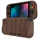 PlayVital ZealProtect Protective Case for Nintendo Switch Lite, Hard Shell Ergonomic Grip Cover for Nintendo Switch Lite w/Screen Protector & Thumb Grip Caps & Button Caps - Wood Grain