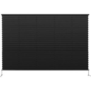 Dulepax RV Pleated Shades - 50" W x 32" L Black RV Window Blinds for Camper, Travel Trailers and Motorhome Windows