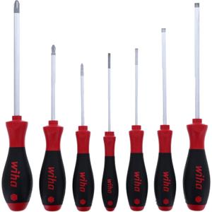 Wiha 30278 7 Piece SoftFinish Slotted and Phillips Screwdriver Set