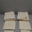 GLAMBURG 100% Cotton Ultra Soft 6 Pack Towel Set, Contains 2 Bath Towels 28x55 Inches, 2 Hand Towels 16x24 Inches & 2 Wash Coths 12x12 Inches, Compact Absorbent Lightweight & Quickdry - Ivory