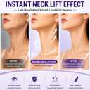 Neck Tape Lifting Invisible for Women, 80 PCS + 4 Strips Instant Neck Lift Tape, Waterproof Invisible Strips for Double Chin, Wrinkles & Sagging Skin, Non-Surgical Neck Firming 80 (70)
