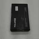 MAANGE Makeup Brushes 16Pcs Professional Foundation Powder Blush Contour Eyeshadows Double-End Makeup Brushes Set with Bag and Gift Box-Black