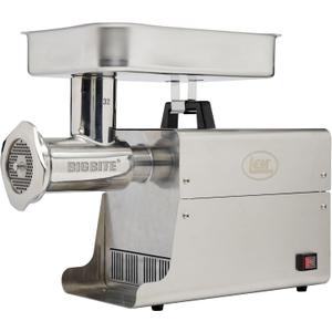 LEM Products BigBite #32 Meat Grinder, 1.5 HP Commercial-Quality Stainless Steel Electric Meat Grinder for Professional and Home Use, Heavy-Duty Food Processor for Grinding, Sausage Stuffing, Cooking