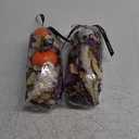 Qingbei Rina Black Potpourri Bags,Potpourri Bowl Filler, Vase Filler, Dried Flower, Home Fragrance Sachet of Petal,Human Skeleton and Pumpkin(Vampire Blood)