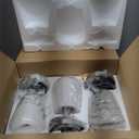 VONLUCE Pendant Lights Kitchen Island, Brushed Nickel Pendant Light Fixtures with E26 Base & Adjustable Cable, Modern Pendant Lighting with Glass Shade for Living Room Bedroom Hallway, 3 Packs