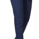 Plaid&Plain Men's Skinny Stretchy Khaki Pants Colored Pants Slim Fit Slacks Tapered Trousers (Navy Blue, 32W x 28L)
