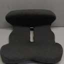 Urban Deco Memory Foam Seat Cushion, Office Chair Seat Cushion with L-Shaped Design, Ergonomic Back and Seat Pad Cushion for Car, Driving, Office, Black+Grey