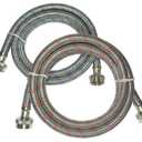 Stainless Steel Washing Machine Hoses 3/4x3/4 3ft