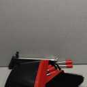 Broom with Dustpan Combo Set 54" Long Handle Adjustable Length Stainless Steel Broomstick Standing Dust Pan and Broom Set for Office Home Kitchen Lobby Floor Cleaning (Red and Black)