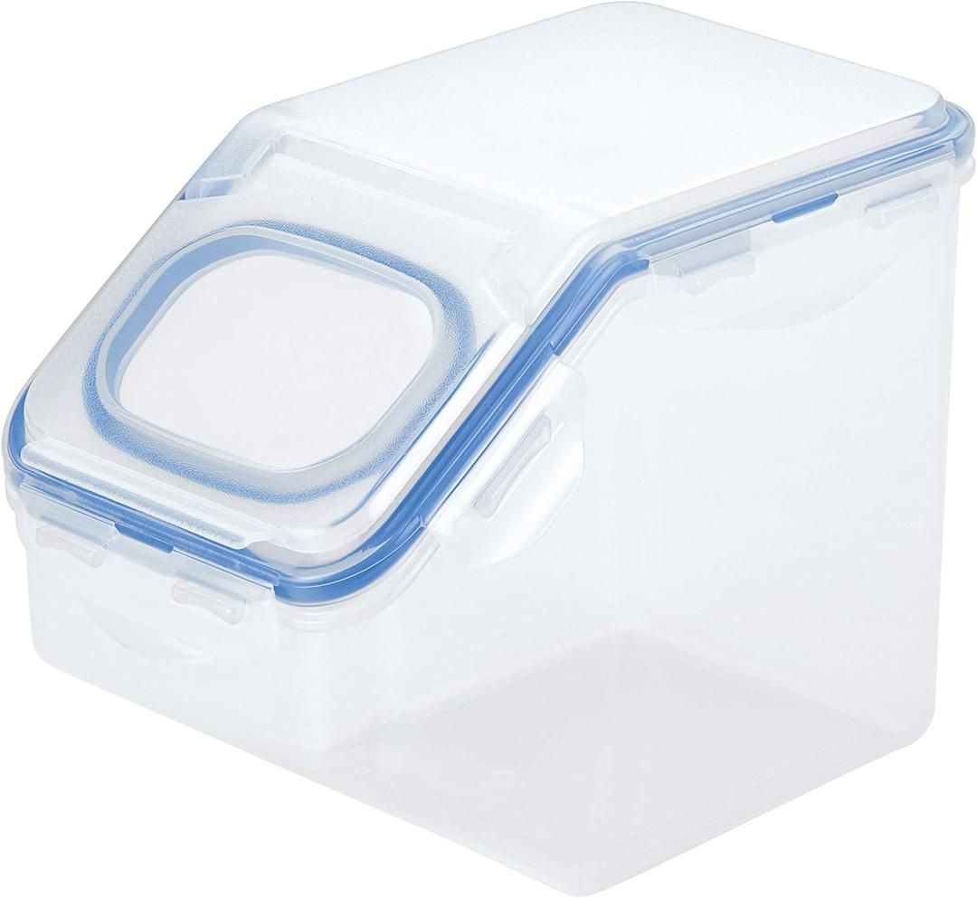 LOCK & LOCK Easy Essentials Food Lids (Flip-top) / Pantry Storage Containers, BPA Free, Top-10 Cup-for Snacks, Clear