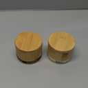 Salt Box 2Pcs Spice Cellar with Swivel Lid and Spoons Small Bamboo Pepper and Salt Containers with Salt Pepper Labels,Dual 8 oz Capacity Holder for Seasoning and Small Items