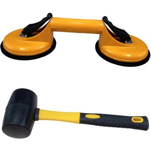 Floor Gap Fixer Tool for Laminate Floor Gap Repair Include Suction Cup and Mallet (Can't use on scraped surface floor)