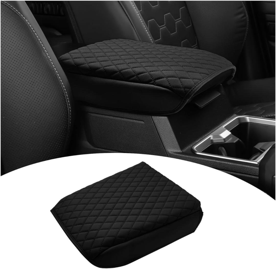 Shademax Custom for 2026 2025 Toyota 4Runner Center Console Cover Armrest Cover for 4Runner Accessories 2025 Truck Arm Rest Cushion Pad PU Leather Middle Console Cover Armrest Seat Box Protector