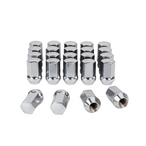 M14x1.5 Lug Nuts Replacement for 1999-2017 Chevy Silverado 1500, 2012-2022 Ram 1500 2500, 2011-2022 Jeep Grand Cherokee, 24PCS 14x1.5 Chrome Lug Nuts One-Piece OEM Style Cone Seat, GM 9596070 611-236
