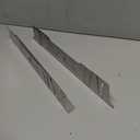 Stove Gap Covers Stainless Steel, Stove Gap Filler Between Stove and Counter, Stove Gap Guards and Range Trim Kit, Easy Retractable Length 13.8" to 27.6", Width 1", Heat-Resistant Stove Guard (2 Pack)