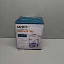 Cosori Electric Kettle, No Plastic Filter & Spout, Tea Kettle & Hot Water Boiler For Coffee & Tea, Water Heater & Teapot, Automatic Shut Off, Borosilicate glass, White, 1.7L/1500W (1.8 Quarts)